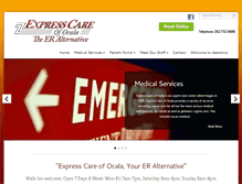 Tablet Screenshot of expresscareofocala.com